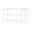 Credenza Low Cupboard with 2 Doors